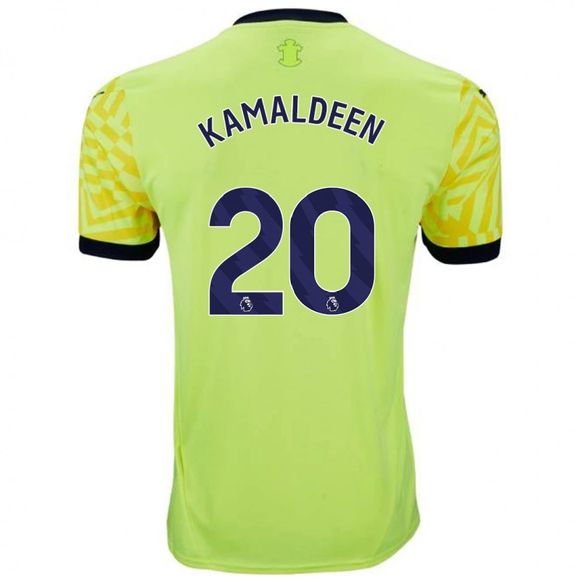 Danxenレディースカマル・ディーン・スレマナ#20黄アウェイシャツ2024/25ジャージーユニフォーム