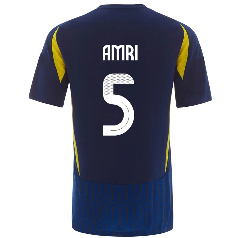 Danxenレディースアブドゥレラー・アル＝アムリ#5青 黄アウェイシャツ2024/25ジャージーユニフォーム
