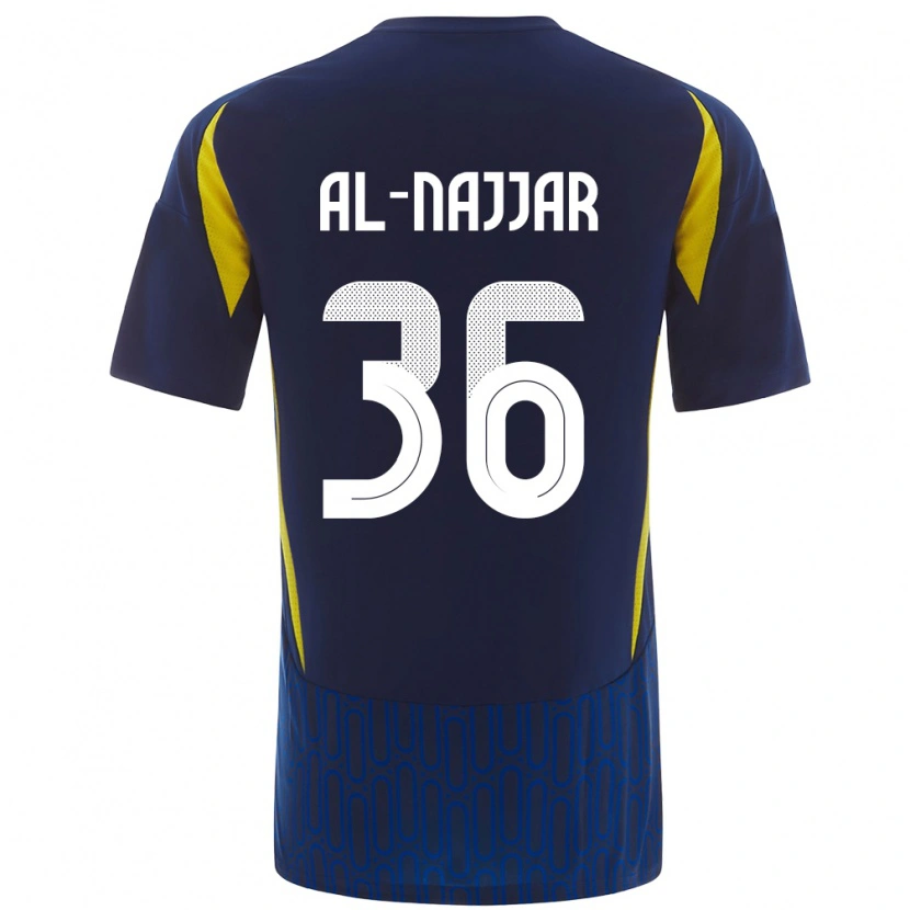 DanxenレディースRaghed Al-Najjar#36青 黄アウェイシャツ2024/25ジャージーユニフォーム