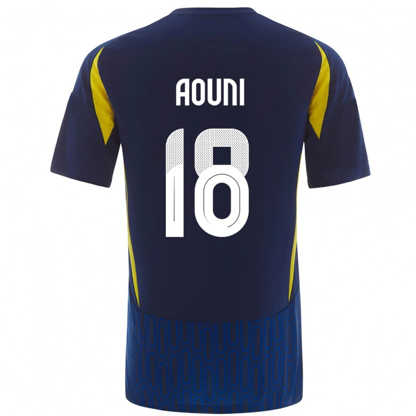 DanxenレディースSamia Aouni#18青 黄アウェイシャツ2024/25ジャージーユニフォーム
