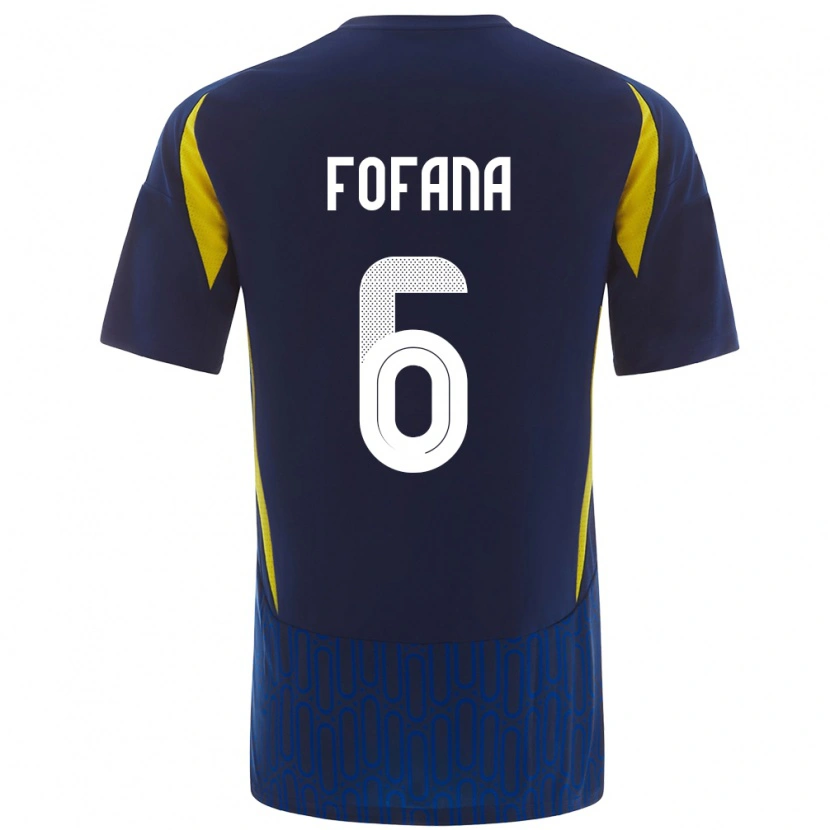 Danxenレディースセコ・フォファナ#6青 黄アウェイシャツ2024/25ジャージーユニフォーム