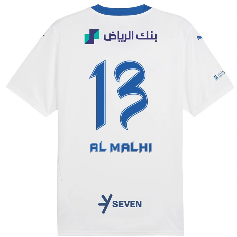 DanxenレディースAl Muhra Al-Malhi#13ホワイト ブルーアウェイシャツ2024/25ジャージーユニフォーム