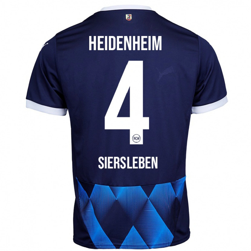 Danxenレディースティム・ジールスレーベン#4ダークネイビーブルーアウェイシャツ2024/25ジャージーユニフォーム