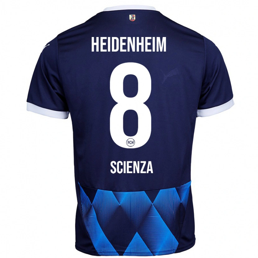 DanxenレディースLéo Scienza#8ダークネイビーブルーアウェイシャツ2024/25ジャージーユニフォーム