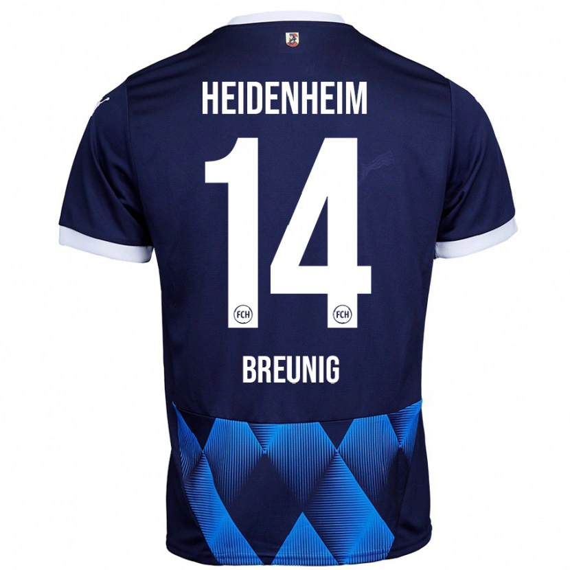 DanxenレディースMaximilian Breunig#14ダークネイビーブルーアウェイシャツ2024/25ジャージーユニフォーム