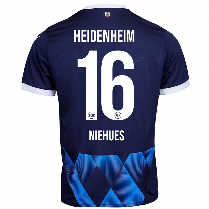 Danxenレディースジュリアン・ニーユス#16ダークネイビーブルーアウェイシャツ2024/25ジャージーユニフォーム