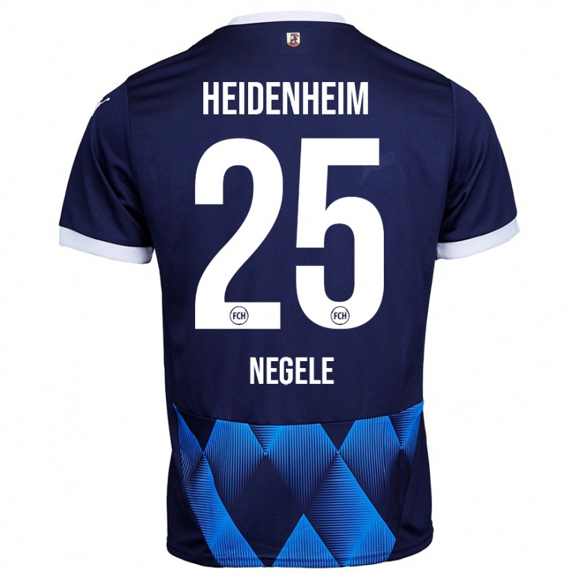 Danxenレディースクリストファー・ネーゲル#25ダークネイビーブルーアウェイシャツ2024/25ジャージーユニフォーム