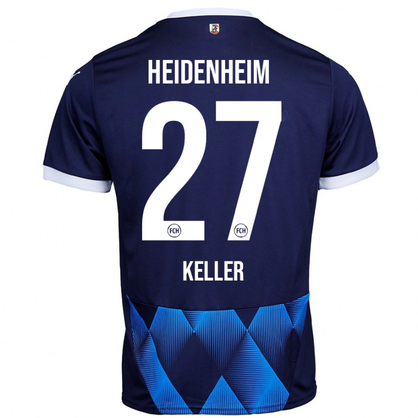 DanxenレディースThomas Keller#27ダークネイビーブルーアウェイシャツ2024/25ジャージーユニフォーム