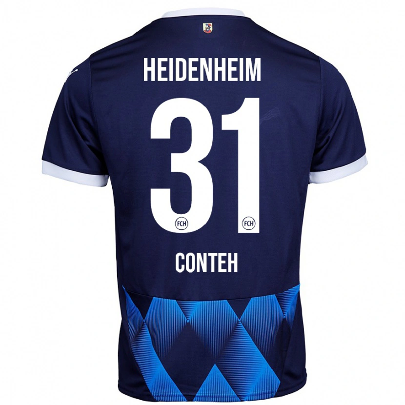 Danxenレディースサーロンド・コンテ#31ダークネイビーブルーアウェイシャツ2024/25ジャージーユニフォーム