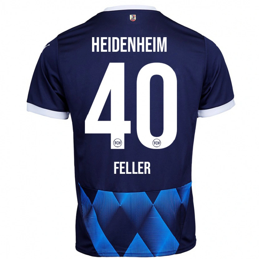 Danxenレディースフランク・フェラー#40ダークネイビーブルーアウェイシャツ2024/25ジャージーユニフォーム