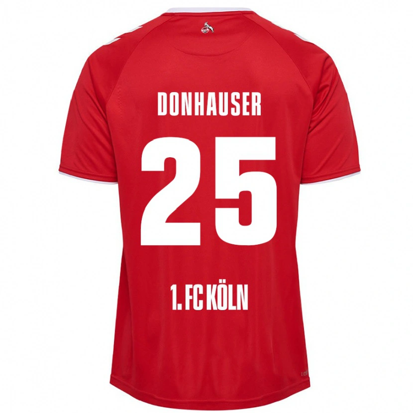 DanxenレディースLaura Donhauser#25赤 白アウェイシャツ2024/25ジャージーユニフォーム