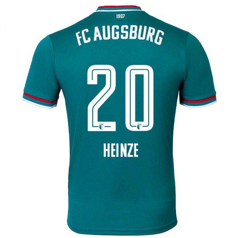 DanxenレディースFynn Heinze#20ダークグリーンアウェイシャツ2024/25ジャージーユニフォーム