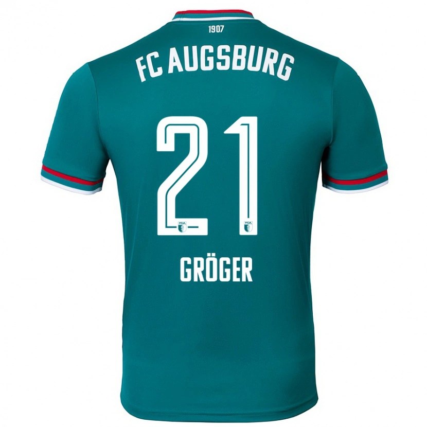 DanxenレディースElias Gröger#21ダークグリーンアウェイシャツ2024/25ジャージーユニフォーム