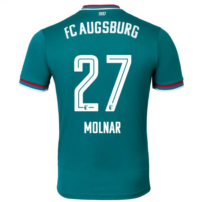 DanxenレディースLars Molnar#27ダークグリーンアウェイシャツ2024/25ジャージーユニフォーム