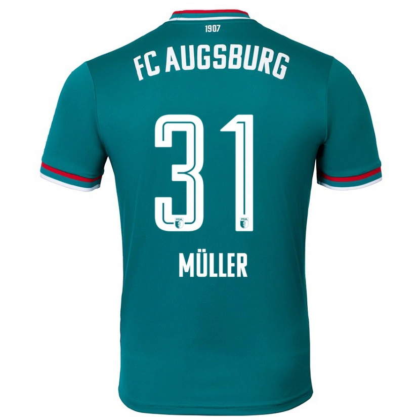 DanxenレディースNoah Müller#31ダークグリーンアウェイシャツ2024/25ジャージーユニフォーム