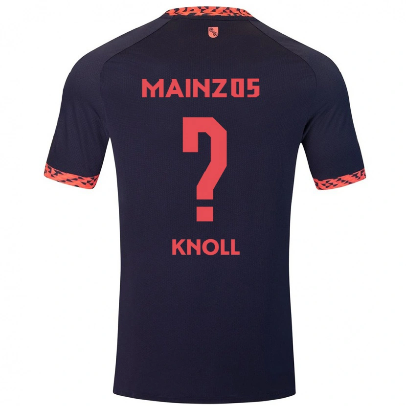 DanxenレディースMax Knoll#0ブルーコーラルレッドアウェイシャツ2024/25ジャージーユニフォーム