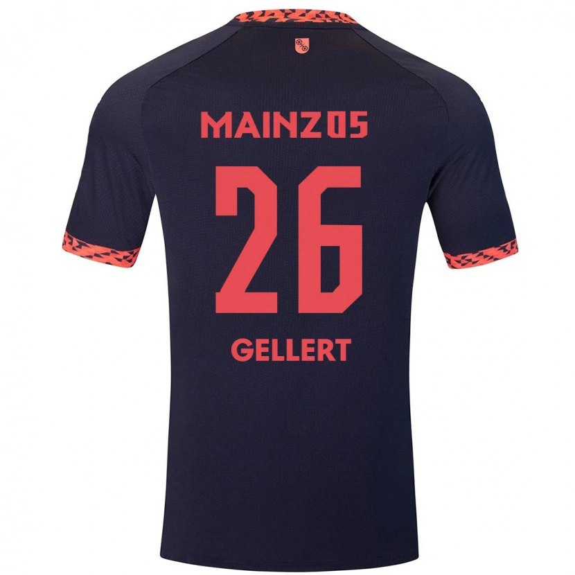 Danxenレディースモナ・ゲッレールト#26ブルーコーラルレッドアウェイシャツ2024/25ジャージーユニフォーム
