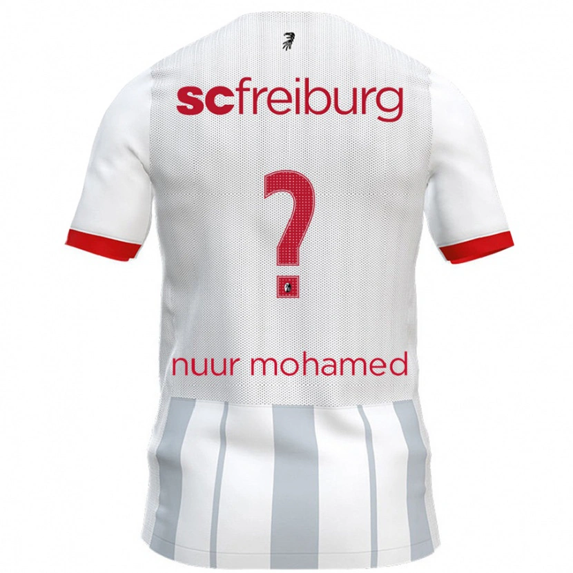 DanxenレディースBillal Nuur Mohamed#0白 グレーアウェイシャツ2024/25ジャージーユニフォーム