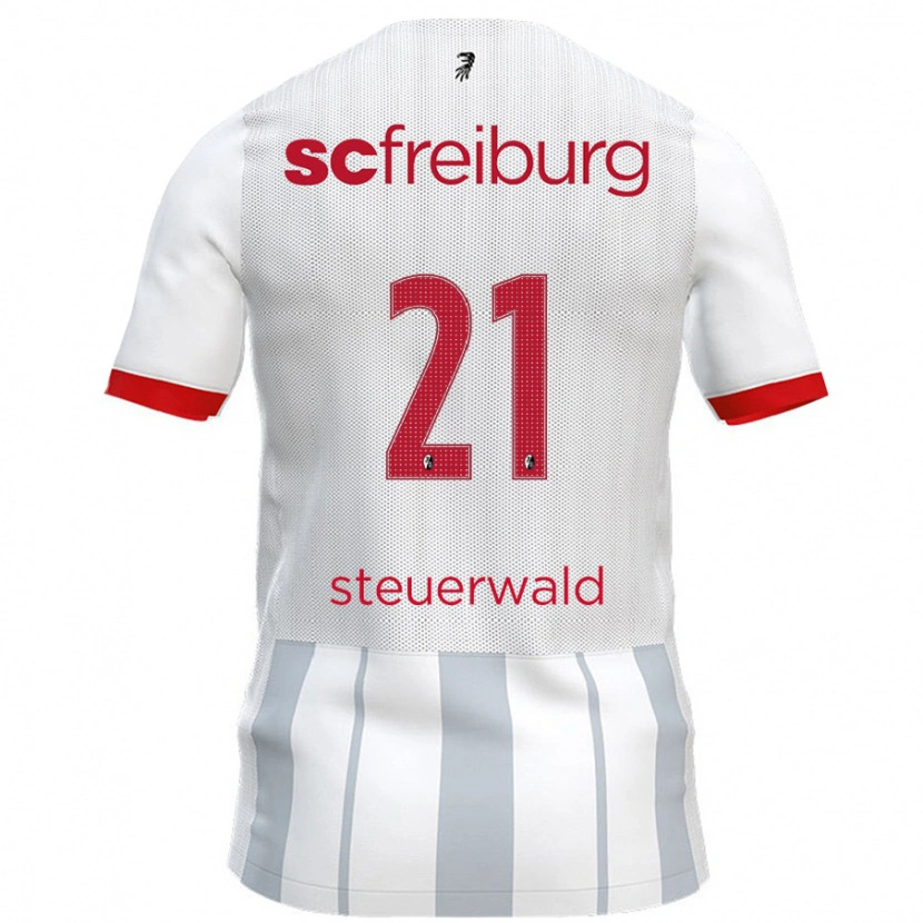DanxenレディースSamantha Steuerwald#21白 グレーアウェイシャツ2024/25ジャージーユニフォーム