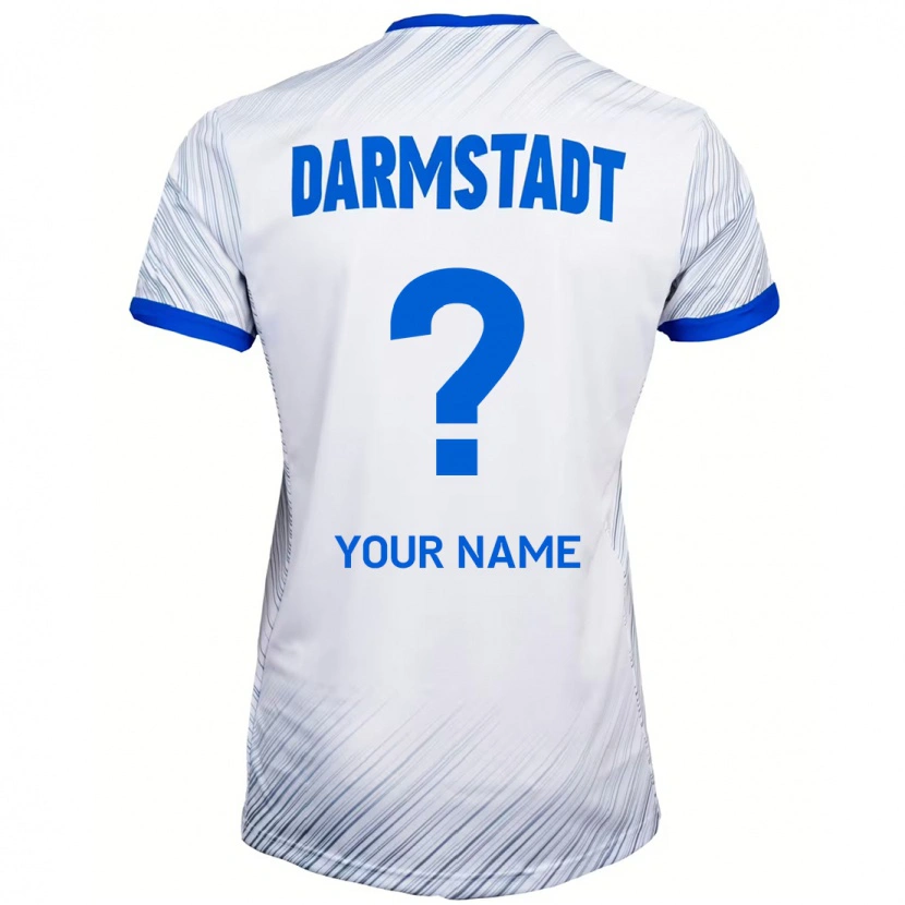 Danxenレディースあなたの名前#0ホワイト ブルーアウェイシャツ2024/25ジャージーユニフォーム