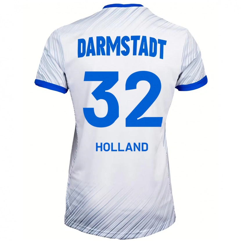 Danxenレディースファビアン・ホラード#32ホワイト ブルーアウェイシャツ2024/25ジャージーユニフォーム