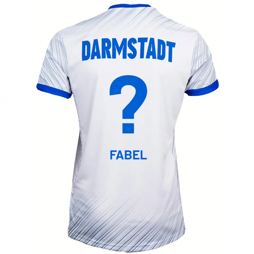 DanxenレディースLukas Fabel#0ホワイト ブルーアウェイシャツ2024/25ジャージーユニフォーム