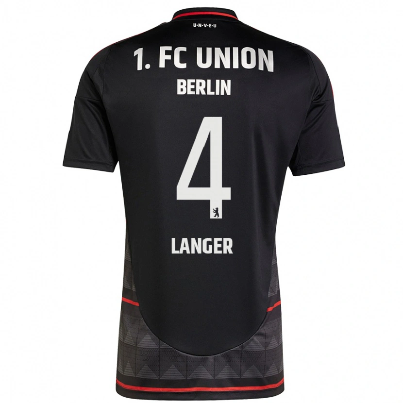 DanxenレディースRichard Langer#4黒アウェイシャツ2024/25ジャージーユニフォーム