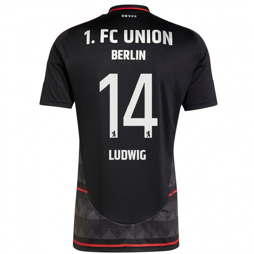 DanxenレディースBrandon Ludwig#14黒アウェイシャツ2024/25ジャージーユニフォーム
