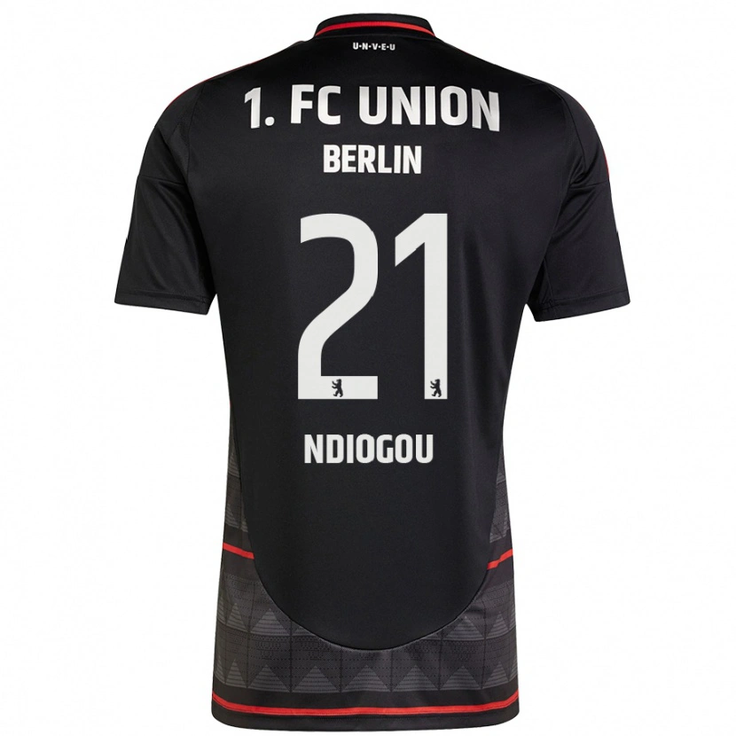 DanxenレディースPape-Omar Ndiogou#21黒アウェイシャツ2024/25ジャージーユニフォーム
