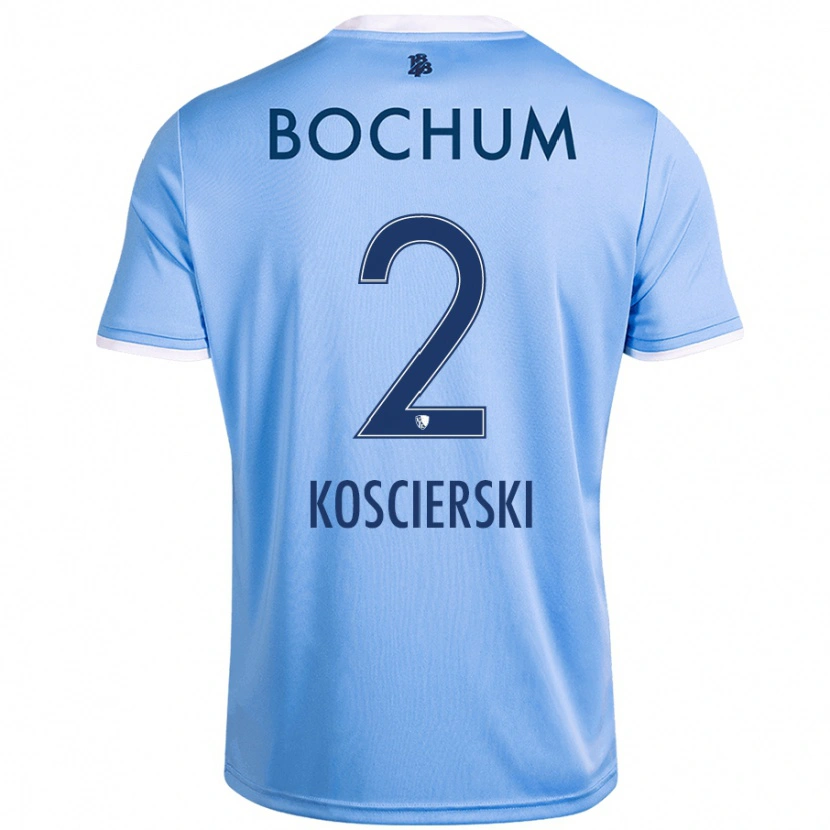 DanxenレディースKacper Koscierski#2スカイブルーアウェイシャツ2024/25ジャージーユニフォーム