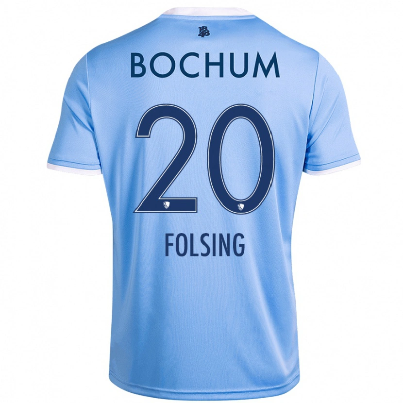 DanxenレディースAmelie Fölsing#20スカイブルーアウェイシャツ2024/25ジャージーユニフォーム