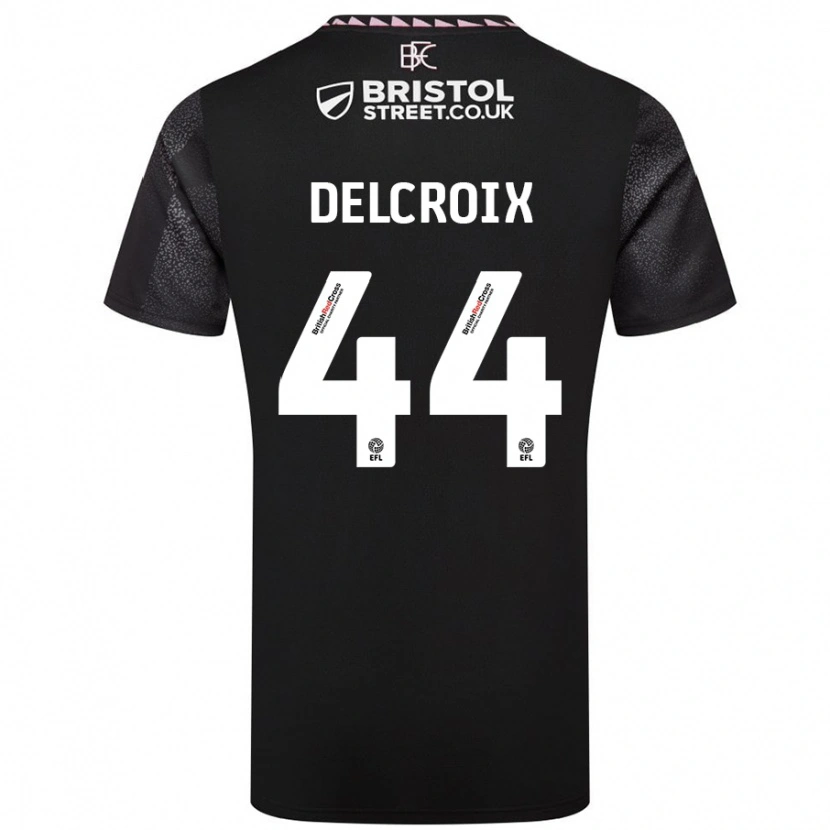 Danxenレディースハネス・デルクロイクス#44黒アウェイシャツ2024/25ジャージーユニフォーム