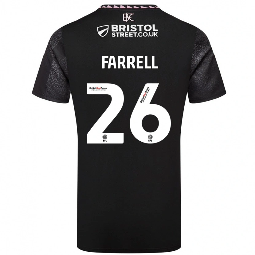 DanxenレディースLucy Farrell#26黒アウェイシャツ2024/25ジャージーユニフォーム