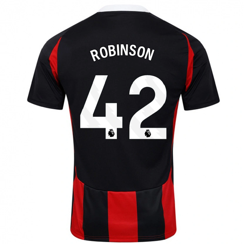 DanxenレディースCharlie Robinson#42黒 赤アウェイシャツ2024/25ジャージーユニフォーム