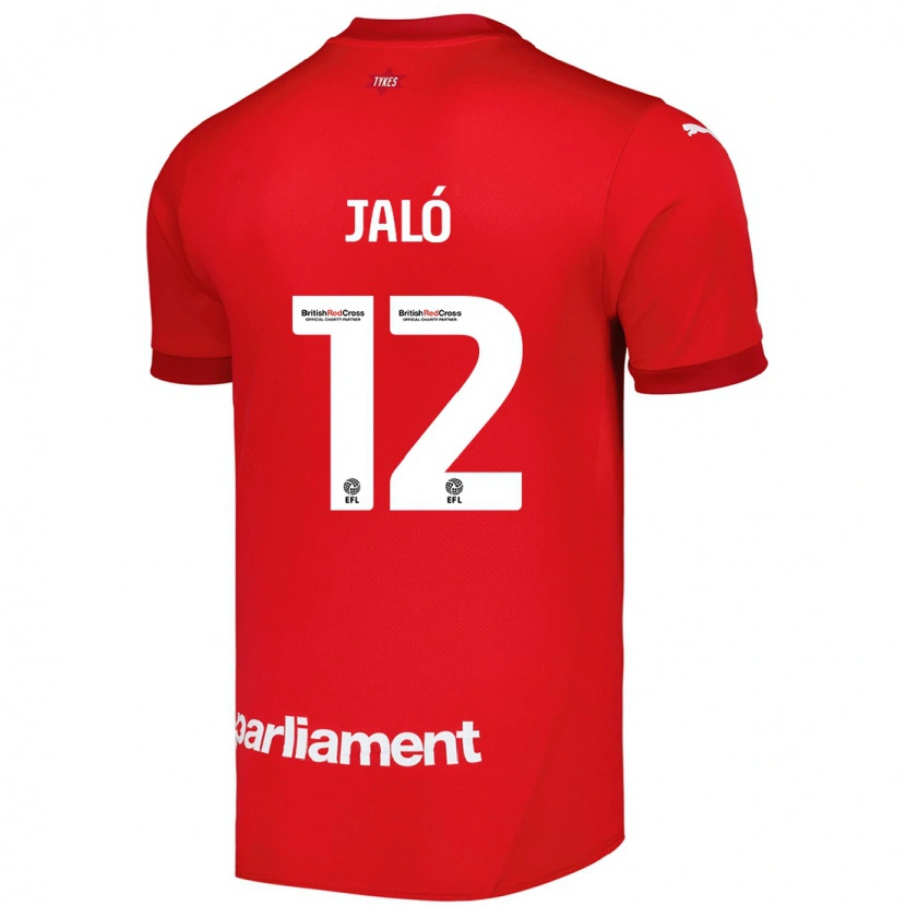 DanxenキッズFábio Jaló#12赤ホームシャツ2024/25ジャージーユニフォーム
