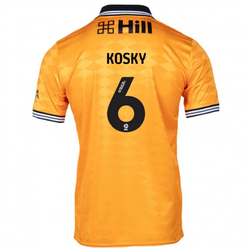 DanxenキッズRachel Kosky#6オレンジホームシャツ2024/25ジャージーユニフォーム