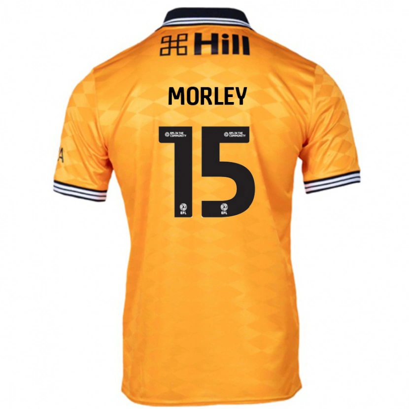 DanxenキッズJess Morley#15オレンジホームシャツ2024/25ジャージーユニフォーム