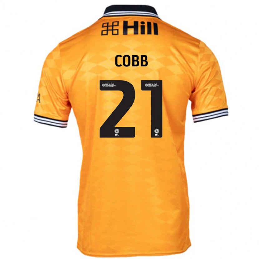DanxenキッズSerena Cobb#21オレンジホームシャツ2024/25ジャージーユニフォーム