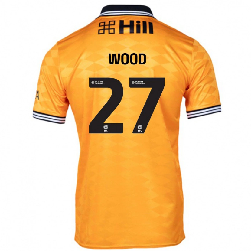 DanxenキッズZoe Wood#27オレンジホームシャツ2024/25ジャージーユニフォーム