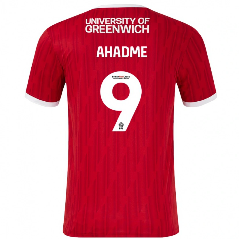 DanxenキッズGassan Ahadme#9赤 白ホームシャツ2024/25ジャージーユニフォーム