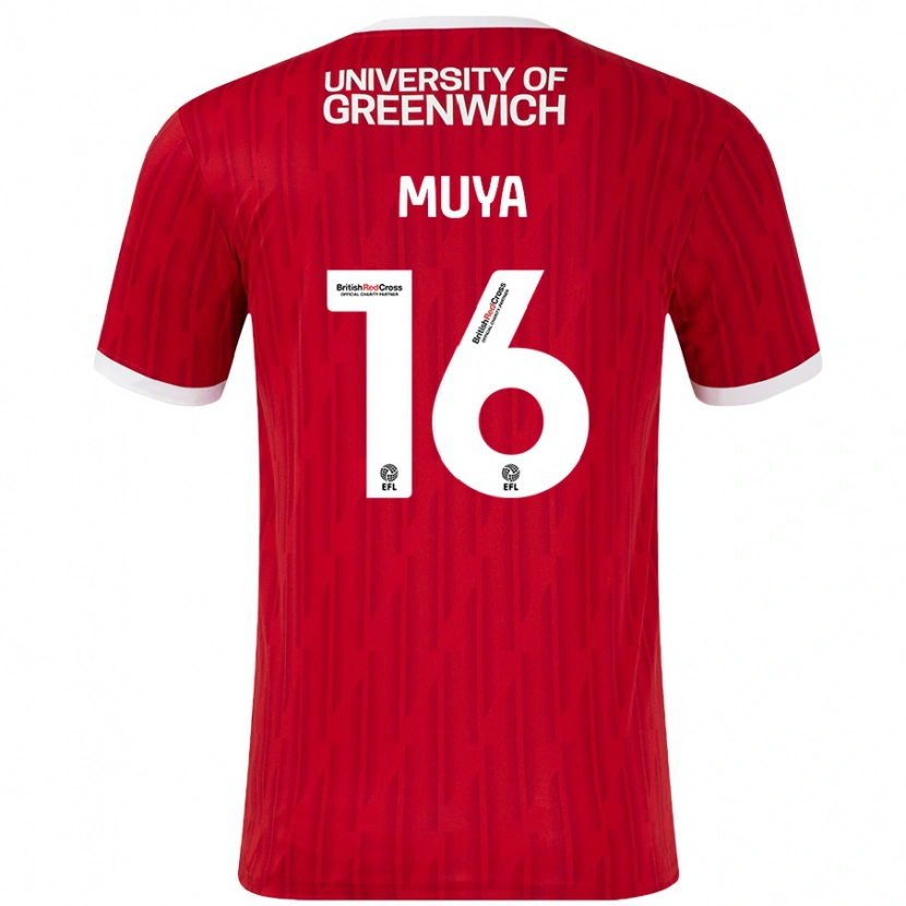 DanxenキッズKarin Muya#16赤 白ホームシャツ2024/25ジャージーユニフォーム