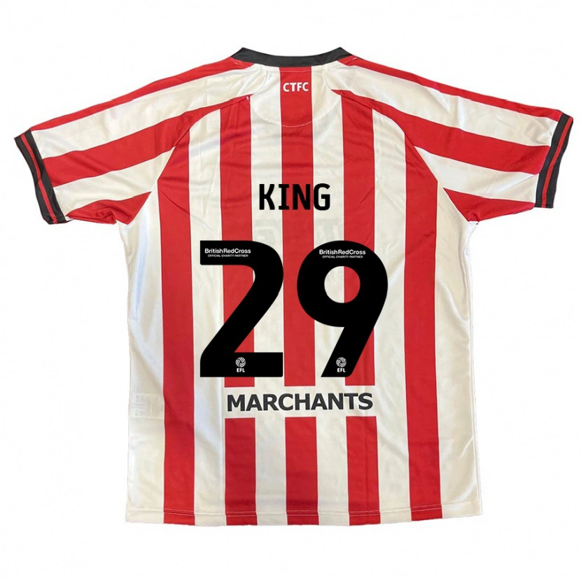 DanxenキッズTom King#29赤 白ホームシャツ2024/25ジャージーユニフォーム