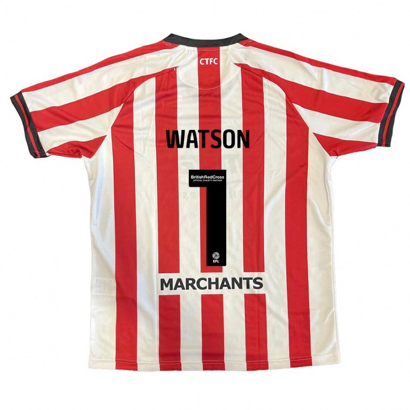 DanxenキッズAimee Watson#1赤 白ホームシャツ2024/25ジャージーユニフォーム
