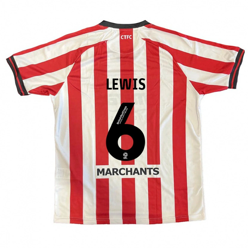 DanxenキッズMegan Lewis#6赤 白ホームシャツ2024/25ジャージーユニフォーム