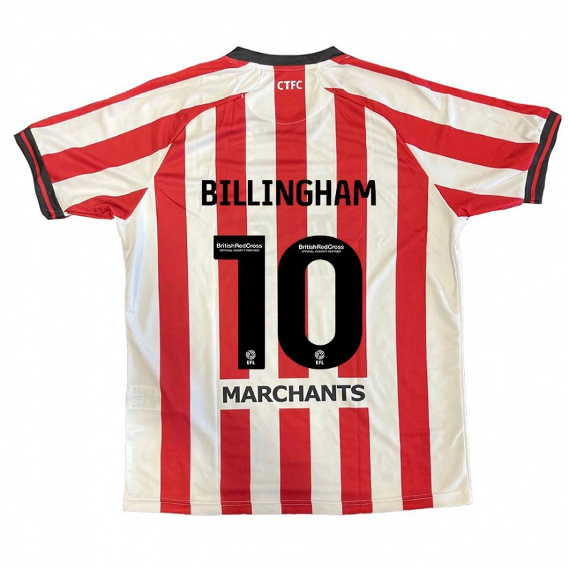DanxenキッズLily Billingham#10赤 白ホームシャツ2024/25ジャージーユニフォーム