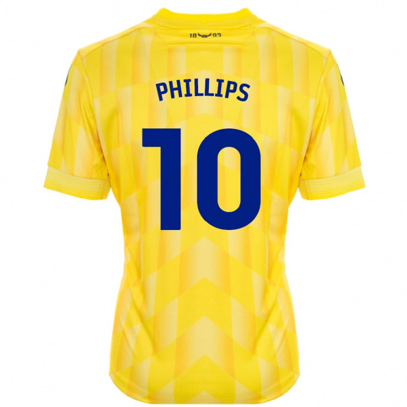 Danxenキッズマット・フィリップス#10黄ホームシャツ2024/25ジャージーユニフォーム