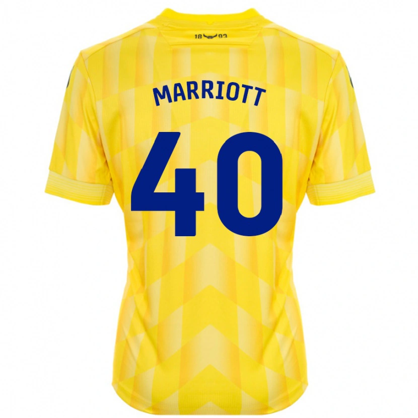 Danxenキッズモンティー・マリオット#40黄ホームシャツ2024/25ジャージーユニフォーム