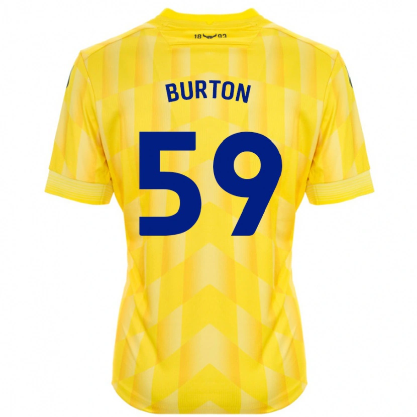 DanxenキッズKasway Burton#59黄ホームシャツ2024/25ジャージーユニフォーム