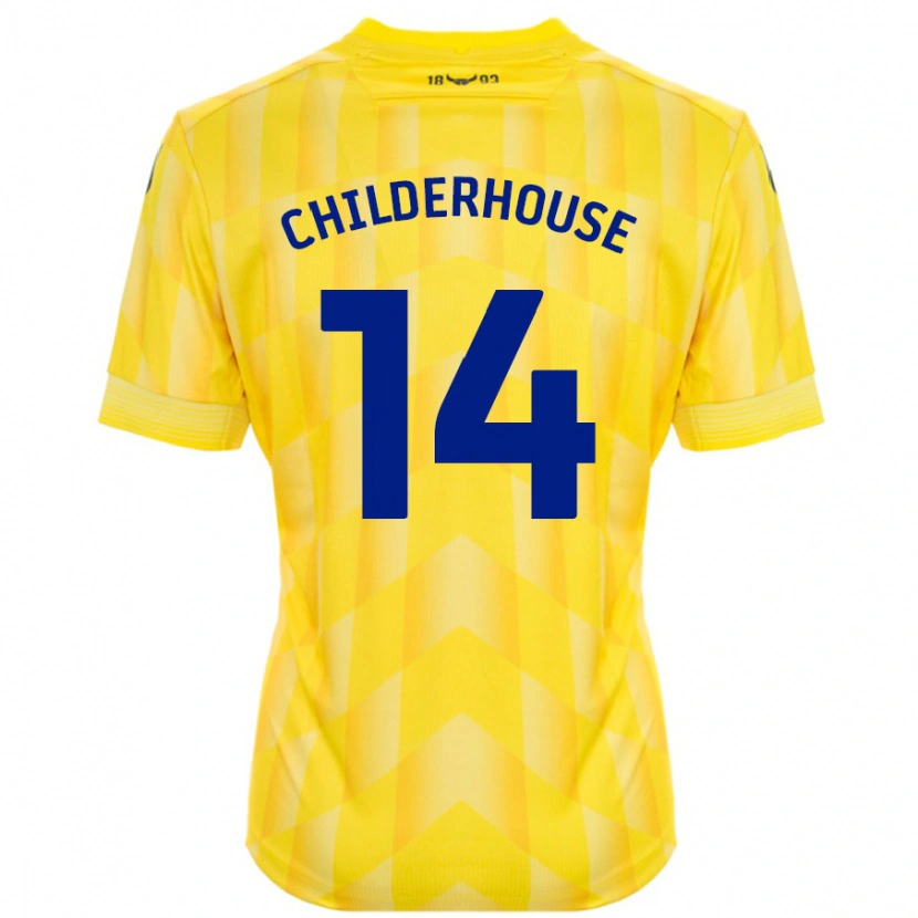 Danxenキッズモリー・チルダーハウス#14黄ホームシャツ2024/25ジャージーユニフォーム