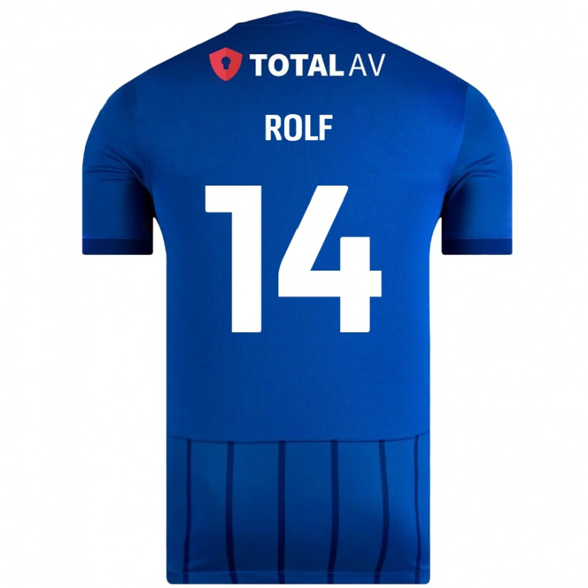 DanxenキッズAnnie Rolf#14青ホームシャツ2024/25ジャージーユニフォーム